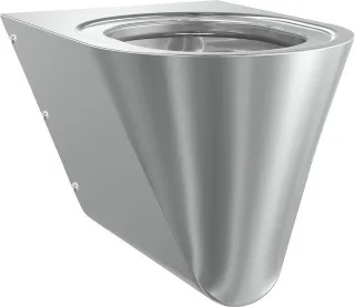 KWC Aquarotter T-WC, CAMPUS, Edelstahl, wandhängend, 360x353x500 mm, ohne Sitz, 2000100133 2000100133