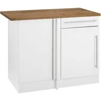 KOCHSTATION Eckunterschrank KS-Samos mit Metallgriff