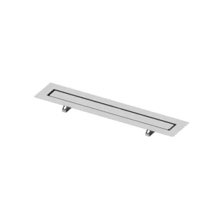 TECE TECEdrainline Duschrinne 650700 Edelstahl, 700 mm, gerade, für Naturstein