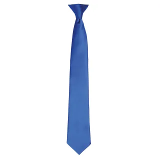 Premier Colours Herren Satin-Clip-Krawatte (Royal)