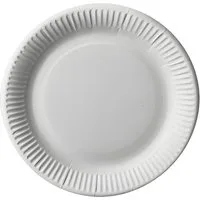 PAPSTAR Pappteller Teller, Pappe pure rund Ø 23 cm weiss 25 Stk