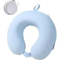 Blusmart Reisekissen Nacken kissen U-förmiges mit Aufbewahrungstasche, Memory Foam Nackenschutz, 1-tlg., Flugzeug kissen faltbare, für Reise kissen cooles Nickerchen