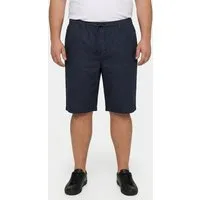 Men Plus Bermudas Leinenmix-Bermuda Relaxed Fit Elastikbund bis 8 XL