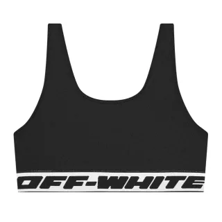 Off White - Bikini Oberteil für Mädchen (Schwarz)