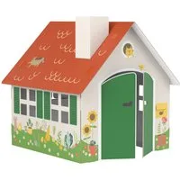 FOLDZILLA Spielhaus XXL Spielhaus Gartenhaus, Einfacher Aufbau ohne Werkzeug
