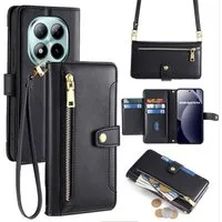 betterfon Handykette mit Portemonnaie für Xiaomi 17T - Handykette mit 5 Kartenfächer, 5 Kartenfächer + verstellbare Kette & Standfunktion mit TPU-Schutz
