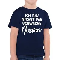 Shirtracer T-Shirt Ich bin nichts für schwache Nerven comic (1-tlg) Statement Sprüche Kinder