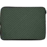 MuchoWow Laptop-Hülle Linien - Abstrakt - Grün - Minimalistisch 14 Zoll, Schutzhülle für Laptop, Schutz gegen Kratzern, Laptoptasche