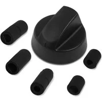 VIOKS Schalter Drehknopf universal, 43 mmØ mit Adaptern für Backofen Herd
