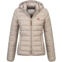 Geographical Norway Steppjacke Damen Herbst Jacke Steppjacke Outdoor leicht Kapuze Übergangsjacke
