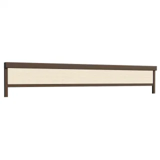 Außenrollo 350 cm, Tuch Beige, Rahmen Braun ähnlich RAL 8014, 3500 x 600 mm, lichtdurchlässiges Tageslicht-Tuch Beige, individuell konfigurieren
