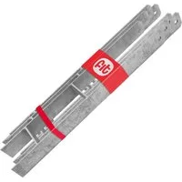 Wickey H-Pfostenanker MasterLock H-Bodenanker – Für Klettergeräte der Fit Serie, für Wickey Fit-Serie, Einbetonieren + Verschraubung, (stabile Verankerung für hohe Beanspruchung, 5-St., Verfügbare Sets: 2er, 4er, 5er, 6er, 8er – passend je nach Gerät