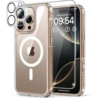MSM Handyhülle 3in1 Hülle + Schutzglas für iPhone 16 Pro / 16 Pro Max MagSafe Linse