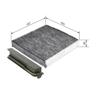 Bosch Aktivkohle-Innenraumfilter Dacia Lada Nissan Renault 1987435501