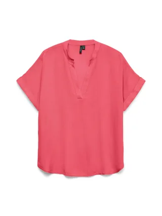 VERO MODA - VMBEAUTY SS TOP WVN NOOS Coral Paradise - Gr. - S