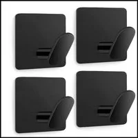 LIVINA HOME Handtuchhaken Haken selbstklebend Bad und Küche, Handtuchhalter, Badezimmer, Bad, Küche, Tür, Kleiderschrank, Wand, Dusche, (4-St), Kleiderhaken ohne Bohren