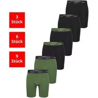 Phil & Co. Langer Boxer Long Boxer Briefs - langes Bein - Jersey - ohne störendes Etikett (6-St) Retroshorts Boxershorts Multipack Mehrpack Baumwolle Herren 6-Pack