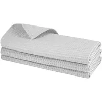 Engelland Geschirrtuch Poliertuch, (Vorteils-Set, 3-tlg., Waffel-Pique), 100 % Baumwolle, integrierte Aufhängeschlaufe, 70 x 50 cm
