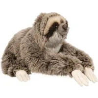 Uni-Toys Kuscheltier Faultier mit Klettverschluss, liegend - 35 cm - Plüsch, Plüschtier, zu 100 % recyceltes Füllmaterial
