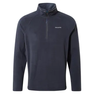 Craghoppers - "Corey VI" Fleece-Oberteil, mit halbem Reißverschluss für Herren (Dunkel-Marineblau/Marineblau meliert)