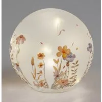 formano LED Dekolicht Kugel Wiesenblumen 12cm 15cm, LED fest integriert