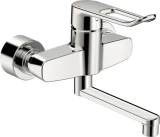 Hansa Waschtischarmatur HANSACLINICA 0151 Bügelh. Bed.he. lang Ausld. 227 mm DN15 1516286