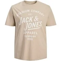 Jack & Jones PlusSize T-Shirt JPRBLUZANE SS TEE FST PLS mit Logo Schriftzug