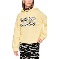 Marc Cain Hoodie Tiger Mania Premium Damenmode mit Animal Print, Strass-Applikation