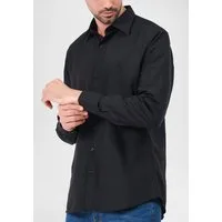 JEEL Langarmhemd Herren Hemd Langarm (1-tlg) Slim Fit
