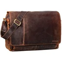 STILORD Laptoptasche "Elias" Echtleder Herren Umhängetasche 15,6 Zoll Businesstasche Leder