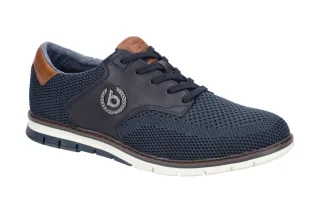 Bugatti SANDMAN Herren-Halbschuhe 311-91609-6900 in dunkelblau - elegante Sch...