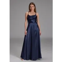 Hey Kyla Abendkleid - Satin-Abendkleid mit Gehschlitz Taillierter Schnitt mit ausgestelltem Rockteil