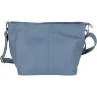 MIRROSI Umhängetasche Damen Crossbody Bag, Echtleder Made In Italy, Mittelgroße Damen Tasche 30x20x13cm