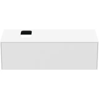Ideal Standard Conca Waschtisch-Unterschrank T3932Y1 mit Ausschnitt, 1 Auszug, 120x50,5x37 cm, rechts/links, Weiß matt lackiert