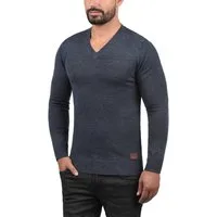 Blend Strickpullover BHLasse Feinstrickpullover mit aufgestickten Ellenbogenpatches
