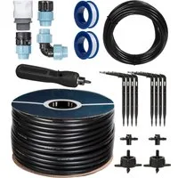 HOLZBRINK Bewässerungssystem HTB-09-S-10 Pflanzenbewässerung, (Set, Verlegerohr 20 mm), Hochprofessionelle Gewächshaus Gartenbewässerung