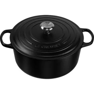 Le Creuset Signature Bräter rund 30 cm schwarz