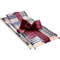 Lattenrost Dura Flex-K, 90x200 cm und weitere Größen m Doppelpack zum Spar-Preis, Beco, Kopfteil manuell verstellbar, Spar-Set, Lattenrost verstellbar