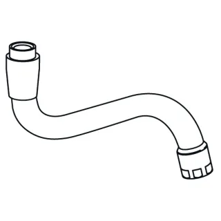 KWC Auslauf STAR Wand Schwenk A300, chromeline 108510