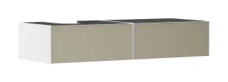 Hansgrohe Xevolos E Waschtischunterschrank Mattweiß 1370/550 mit 2 Schubkästen für Konsole mit Aussc 54319390