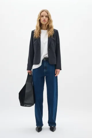 Blazer Feminine Form Dark Grey Melange