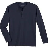 redfield Langarmshirt Serafino Langarmshirt XXL Redfield Übergröße navy