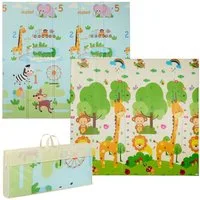 relaxdays Spielmatte Faltbare Spielmatte Tiere