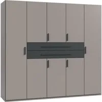 Wimex Drehtürenschrank Digit, erhältlich in den Breiten 180cm, 225cm oder 270cm (Schlafzimmer Schrank Bestseller in moderner Optik) inkl. zwei Schubkästen