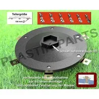 Plastik Parts Mährobotermesser Messerscheibe 6 Klingen Messerteller Ferrex R800 R 800 Smart