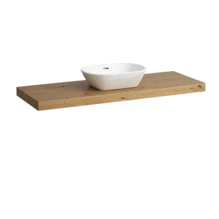 Laufen Waschtisch-Platte LANI 495x1370x65 mit Aussschnitt mittig H4046811122671