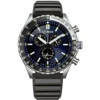 Citizen Chronograph Eco-Drive Sports Chrono AT2569-04L, Armbanduhr, Solar, Herrenuhr, Silikonarmband, analog, Big Date