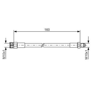 Bosch Bremsschlauch au?en Audi Seat VW 1987476230