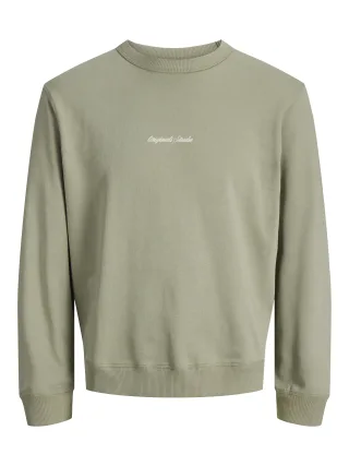 JACK&JONES - JORNORREBRO EMB SWEAT CREW NOOS Grün - Gr. - XXL