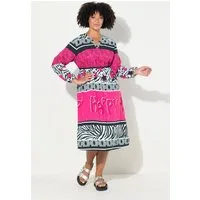 Angel of Style Jerseykleid Midikleid A-Linie Allover-Print elastische Taille